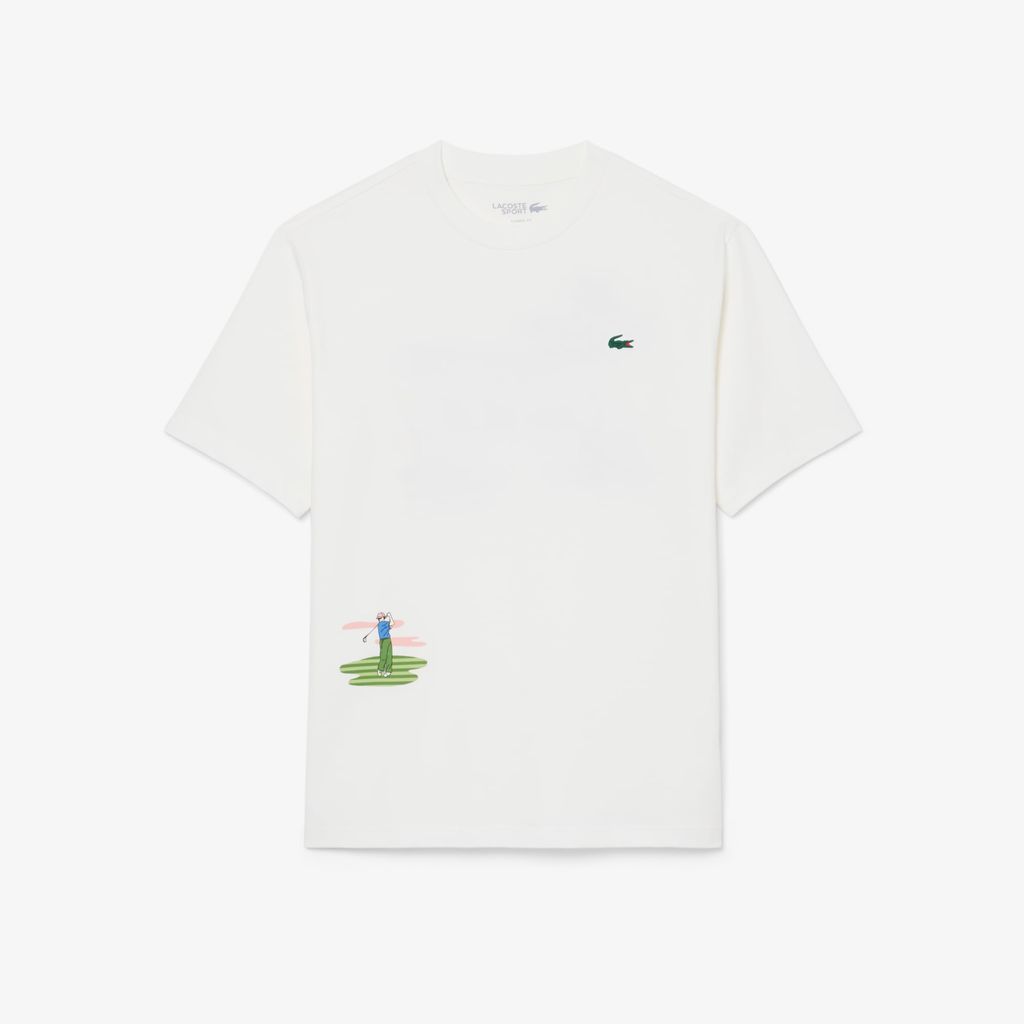 Áo Thun Golf Lacoste Nam Dáng Suông Công Nghệ Thoáng Khí