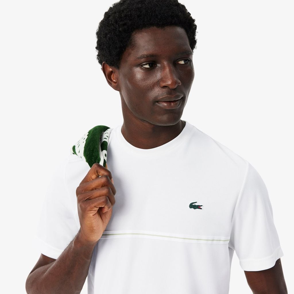Áo Thun Thể Thao Lacoste Nam Dáng Cổ Điển In Hình Cá Sấu Công Nghệ Thoáng Khí