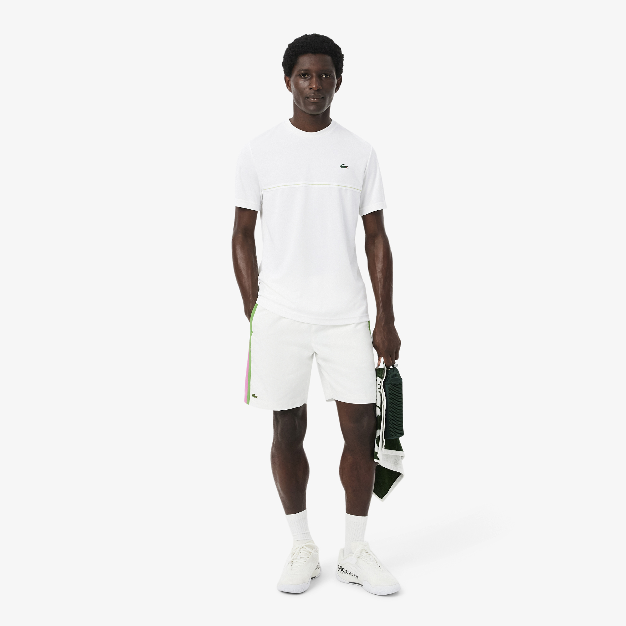 Áo Thun Thể Thao Lacoste Nam Dáng Cổ Điển In Hình Cá Sấu Công Nghệ Thoáng Khí