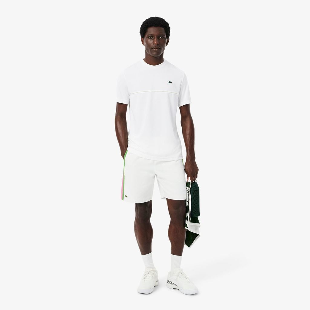 Áo Thun Thể Thao Lacoste Nam Dáng Cổ Điển In Hình Cá Sấu Công Nghệ Thoáng Khí