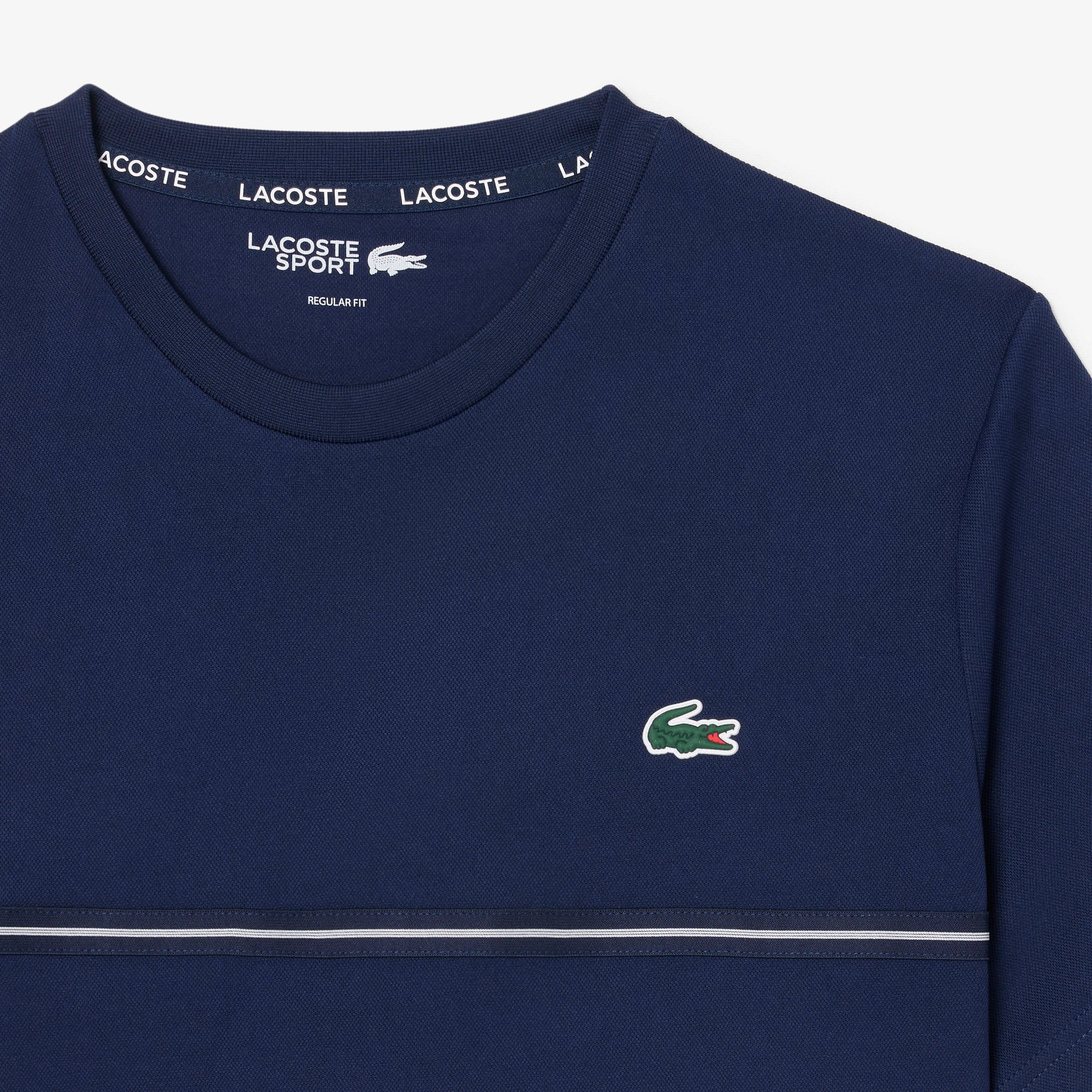 Áo Thun Thể Thao Lacoste Nam Dáng Cổ Điển In Hình Cá Sấu Công Nghệ Thoáng Khí