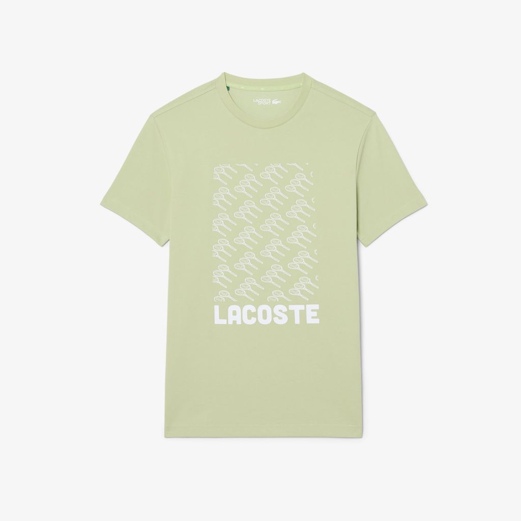 Áo Thun Tennis Lacoste Nam Dáng Suông In Hình Công Nghệ Thoáng Khí