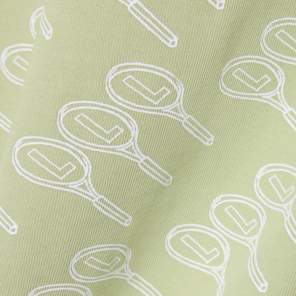Áo Thun Tennis Lacoste Nam Dáng Suông In Hình Công Nghệ Thoáng Khí