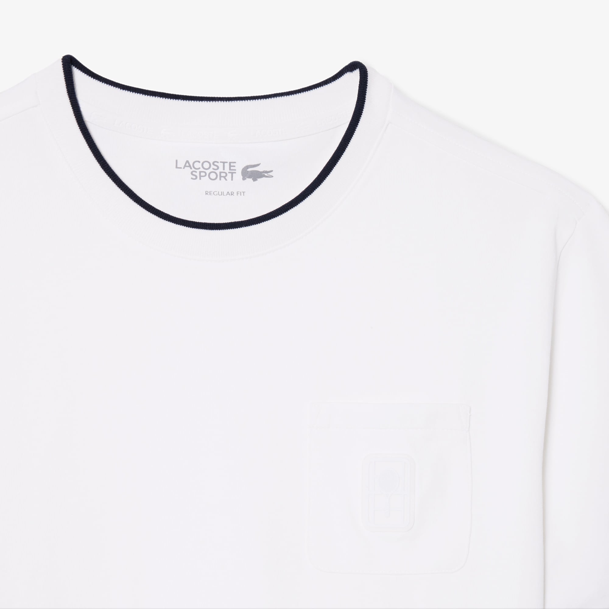 Áo Thun Tennis Lacoste Nam Heritage Dáng Suông Có Phù Hiệu Công Nghệ Thoáng Khí
