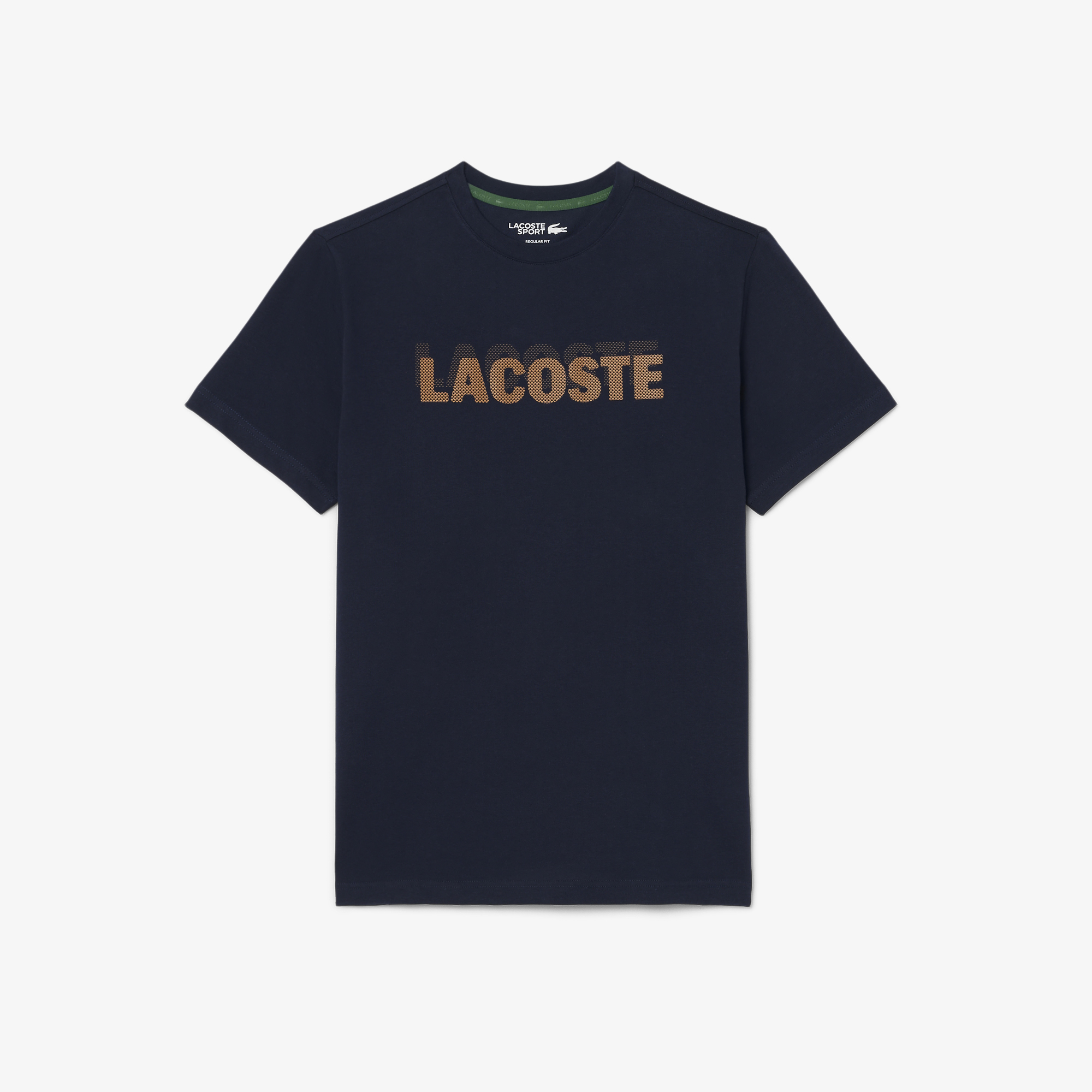 Áo Thun Thể Thao Lacoste Nam Dáng Suông In Hình Công Nghệ Thoáng Khí