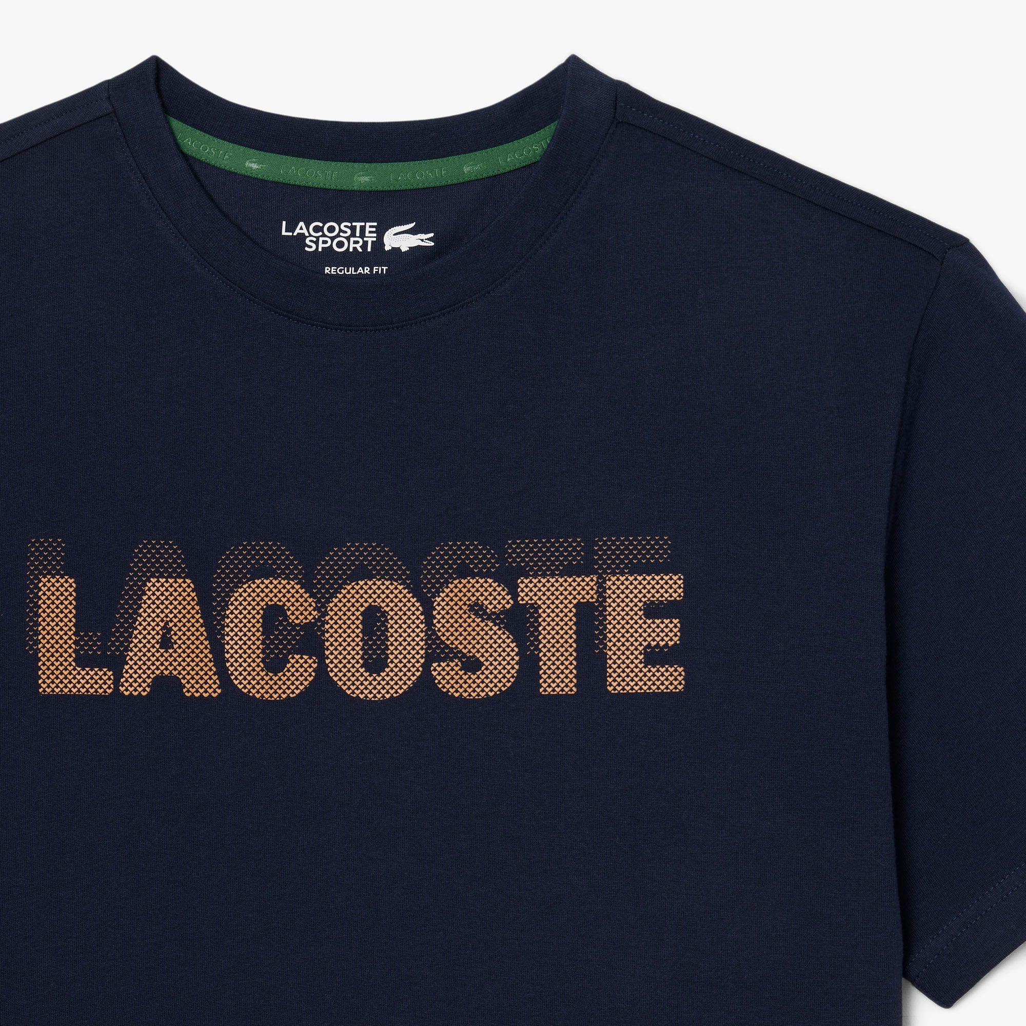 Áo Thun Thể Thao Lacoste Nam Dáng Suông In Hình Công Nghệ Thoáng Khí