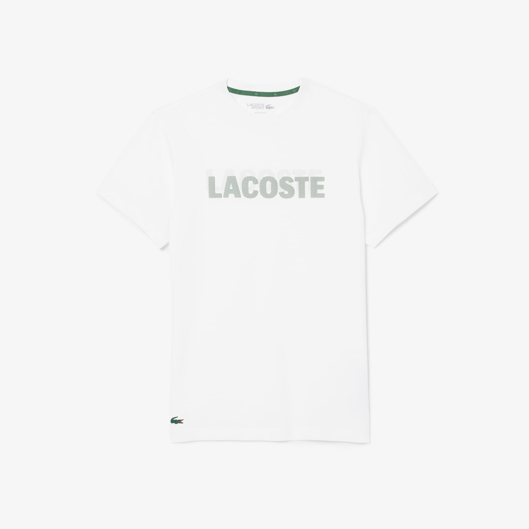 Áo Thun Thể Thao Lacoste Nam Dáng Suông In Hình Công Nghệ Thoáng Khí