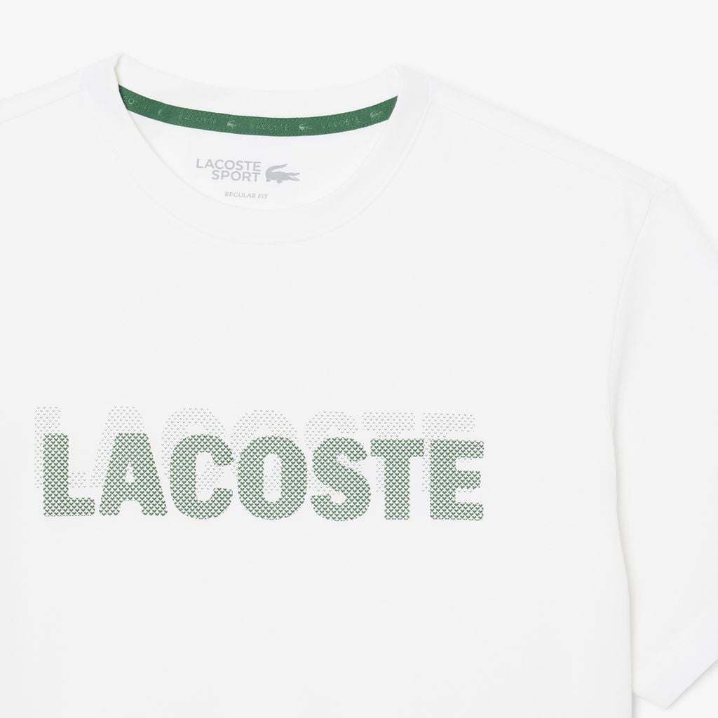 Áo Thun Thể Thao Lacoste Nam Dáng Suông In Hình Công Nghệ Thoáng Khí