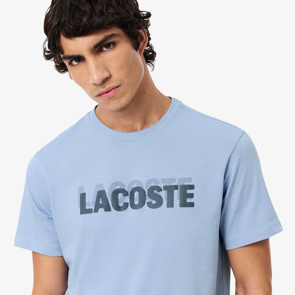 Áo Thun Thể Thao Lacoste Nam Dáng Suông In Hình Công Nghệ Thoáng Khí