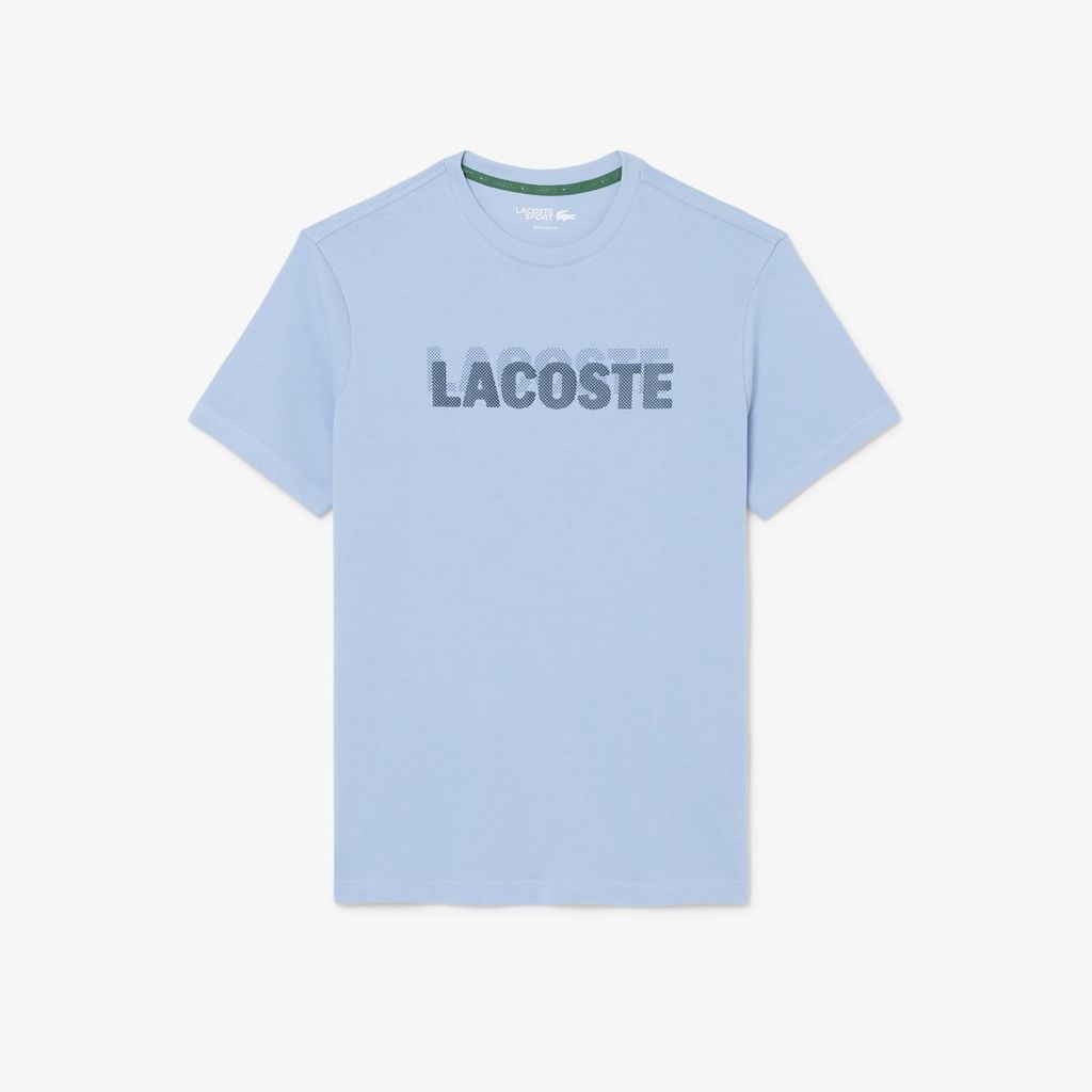 Áo Thun Thể Thao Lacoste Nam Dáng Suông In Hình Công Nghệ Thoáng Khí