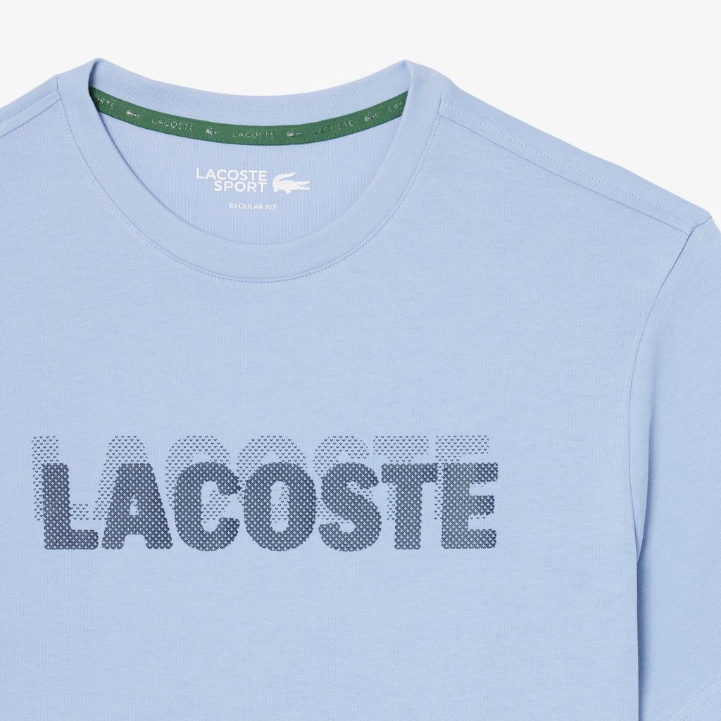 Áo Thun Thể Thao Lacoste Nam Dáng Suông In Hình Công Nghệ Thoáng Khí