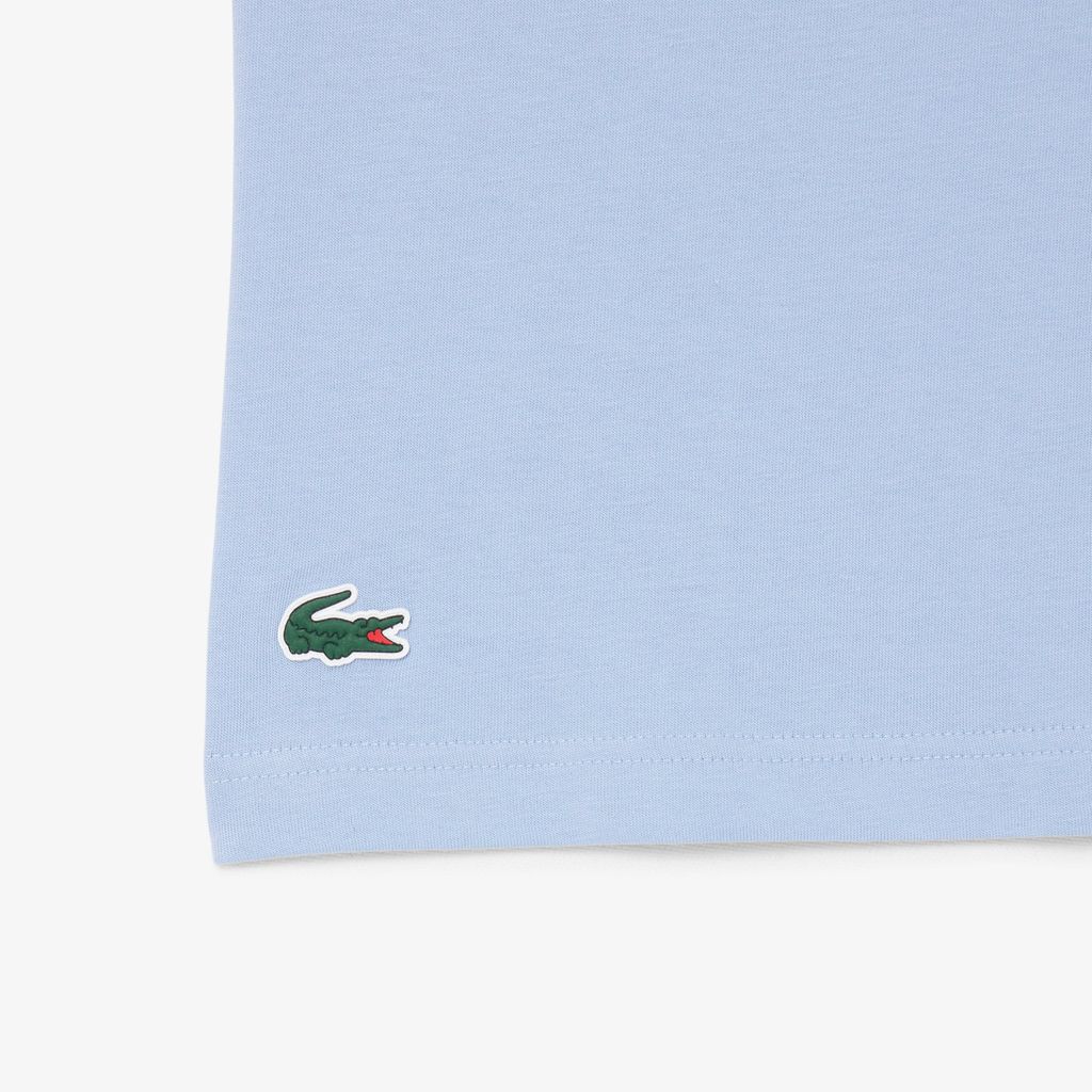 Áo Thun Thể Thao Lacoste Nam Dáng Suông In Hình Công Nghệ Thoáng Khí