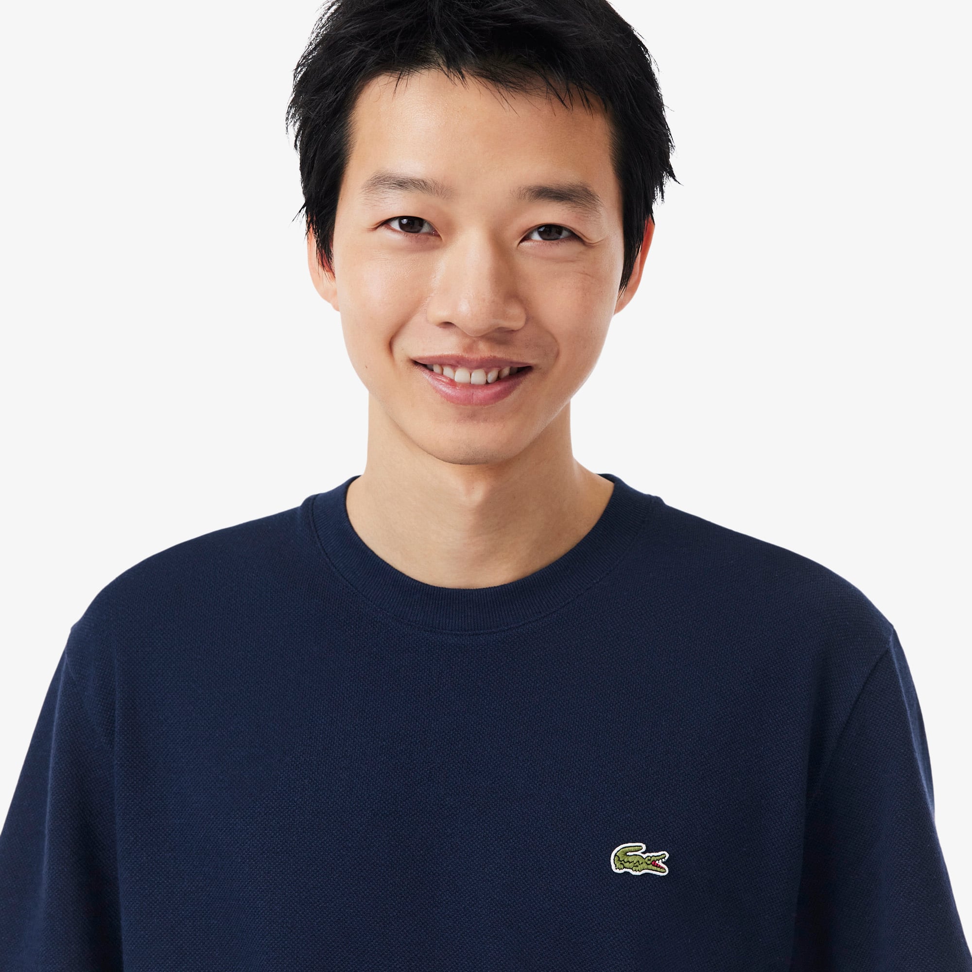 Áo Thun Lacoste Nam Chất Liệu Cotton Linen Piqué