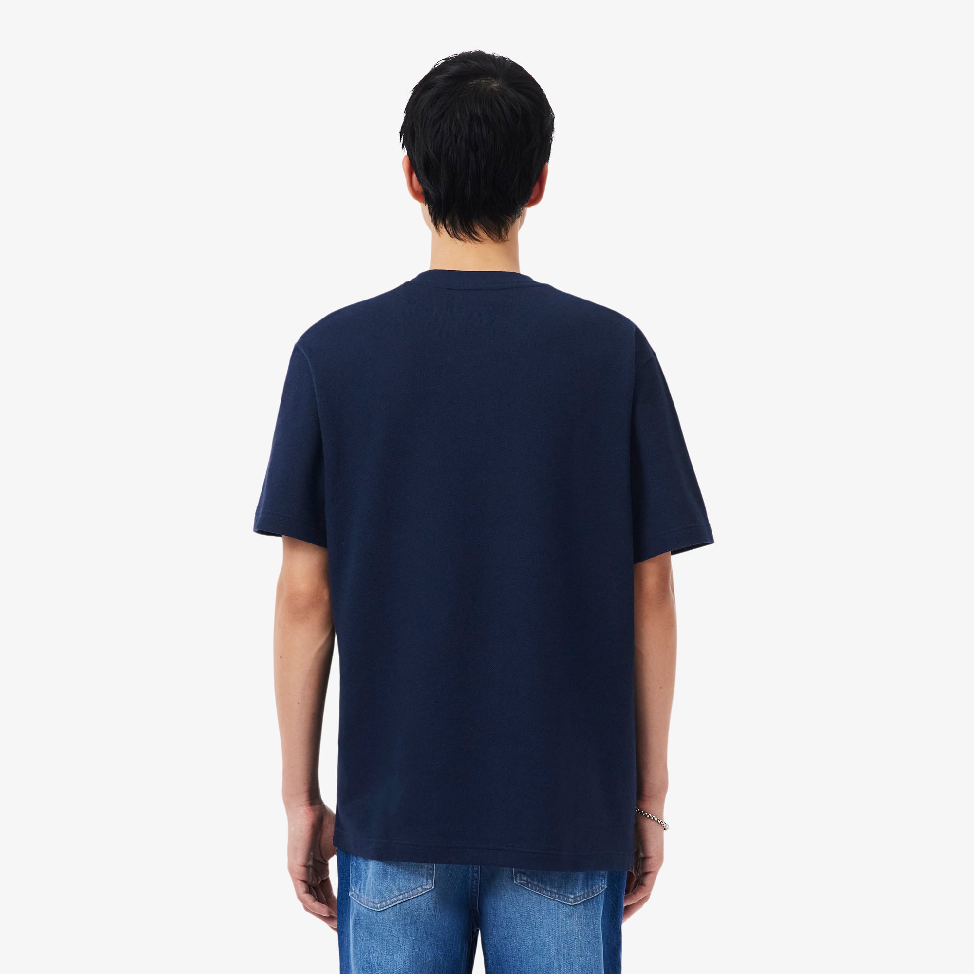 Áo Thun Lacoste Nam Chất Liệu Cotton Linen Piqué
