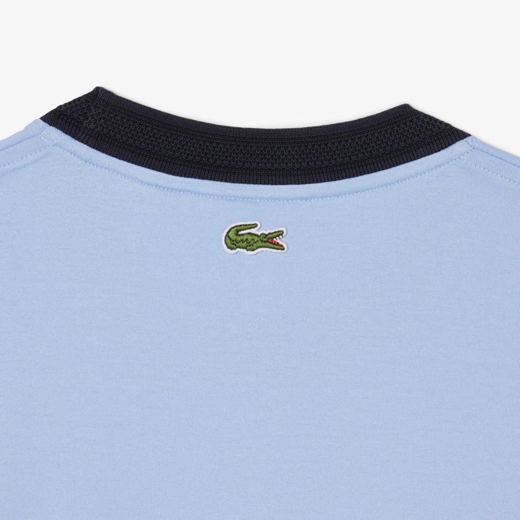 Áo Thun Lacoste Nam Dáng Suông Điểm Nhấn Phù Hiệu Sản Xuất Tại Pháp