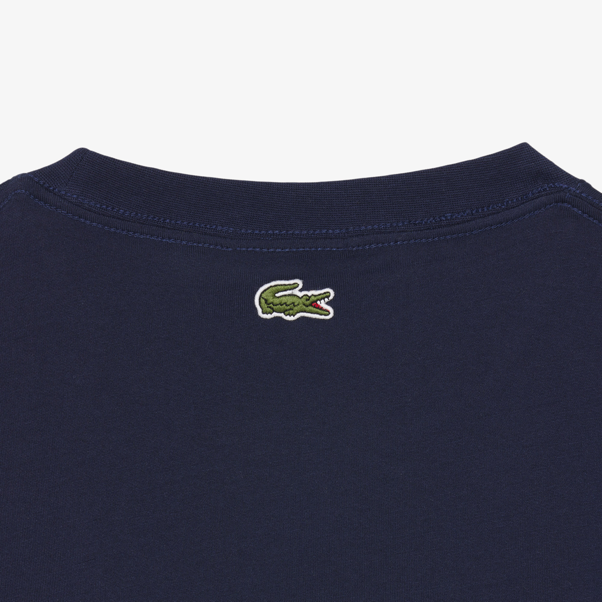 Áo Thun Lacoste Unisex Dáng Cổ Điển Chất Liệu Jersey Logo Dệt Nổi