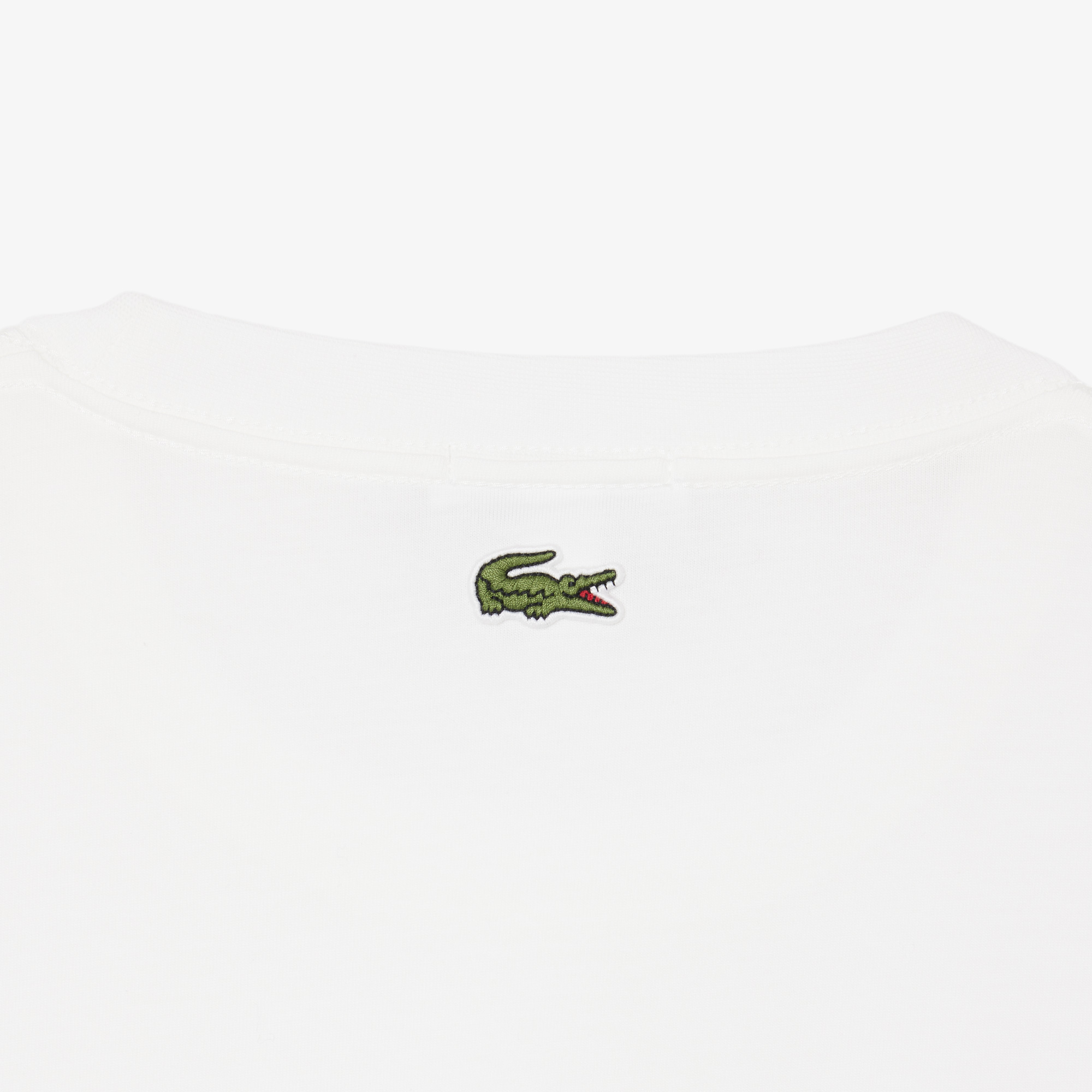 Áo Thun Lacoste Unisex Dáng Cổ Điển Chất Liệu Jersey Logo Dệt Nổi