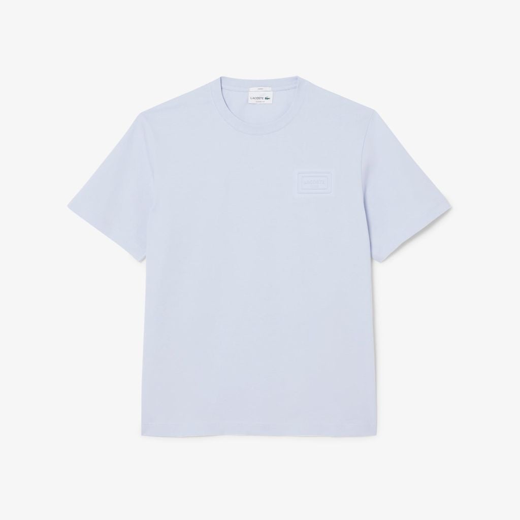 Áo Thun Lacoste Unisex Dáng Cổ Điển Chất Liệu Jersey Logo Dệt Nổi