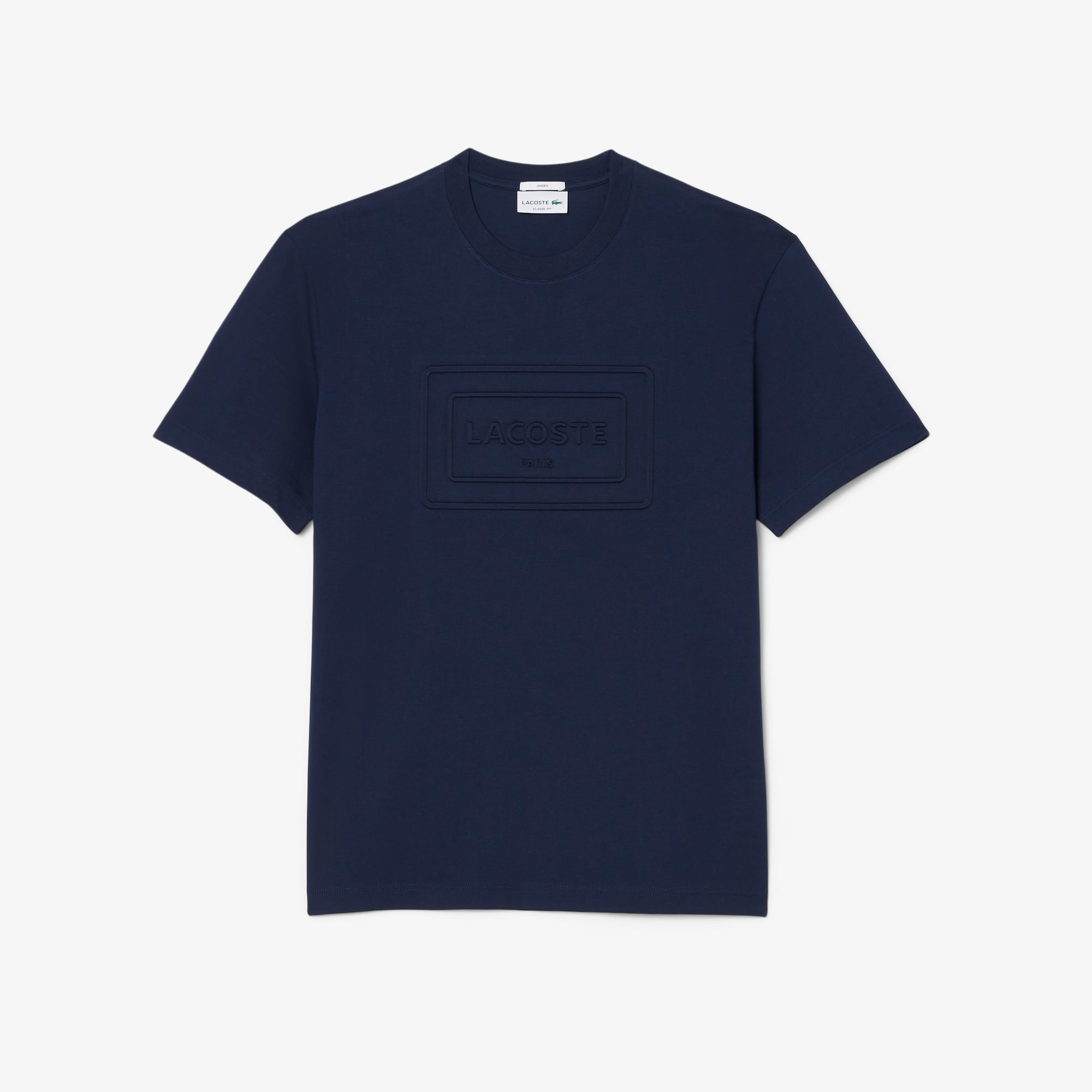 Áo Thun Lacoste Unisex Dáng Cổ Điển Chất Liệu Cotton Thêu