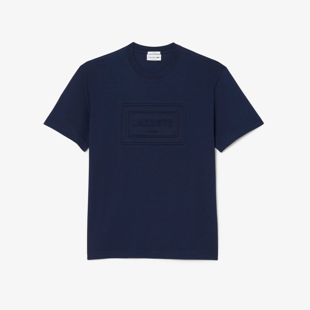 Áo Thun Lacoste Unisex Dáng Cổ Điển Chất Liệu Cotton Thêu