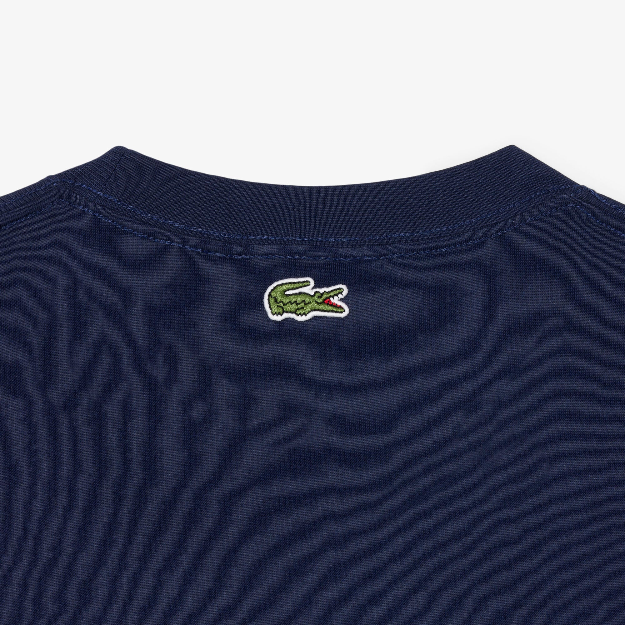Áo Thun Lacoste Unisex Dáng Cổ Điển Chất Liệu Cotton Thêu
