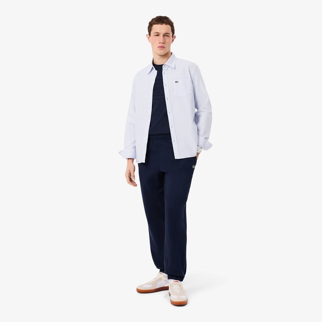 Áo Thun Lacoste Unisex Dáng Cổ Điển Chất Liệu Cotton Thêu