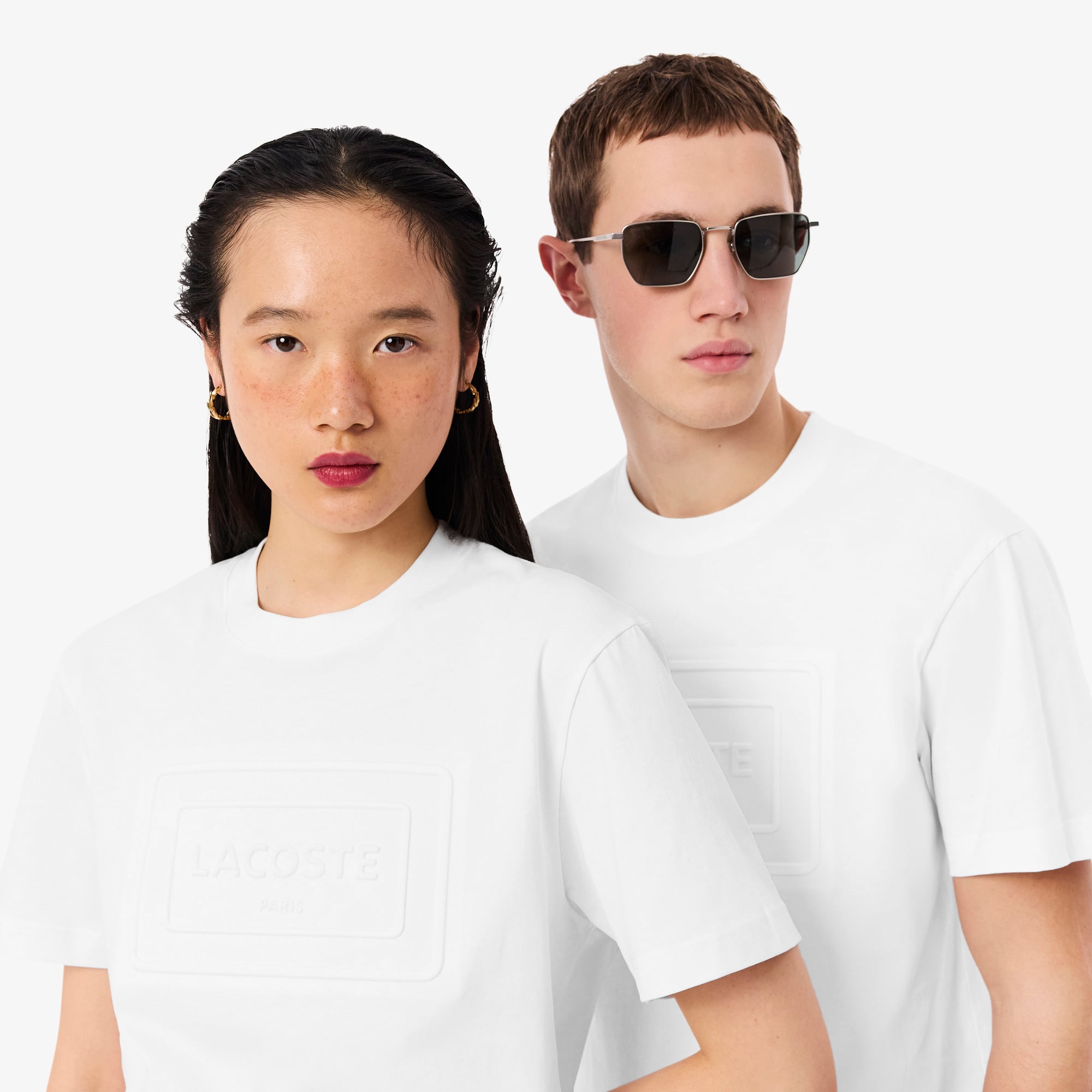 Áo Thun Lacoste Unisex Dáng Cổ Điển Chất Liệu Cotton Thêu