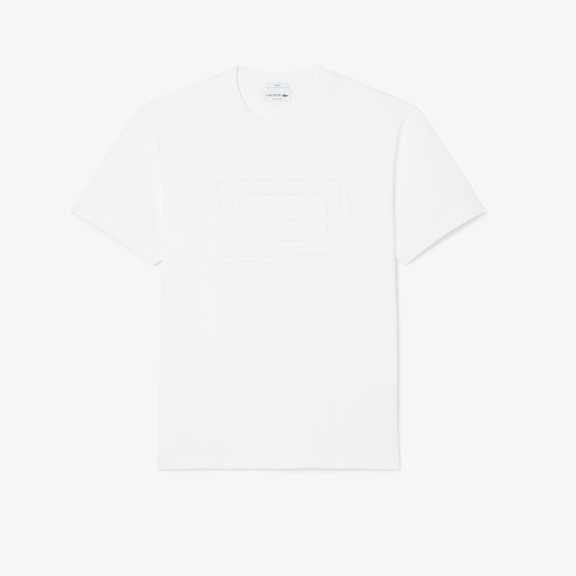 Áo Thun Lacoste Unisex Dáng Cổ Điển Chất Liệu Cotton Thêu