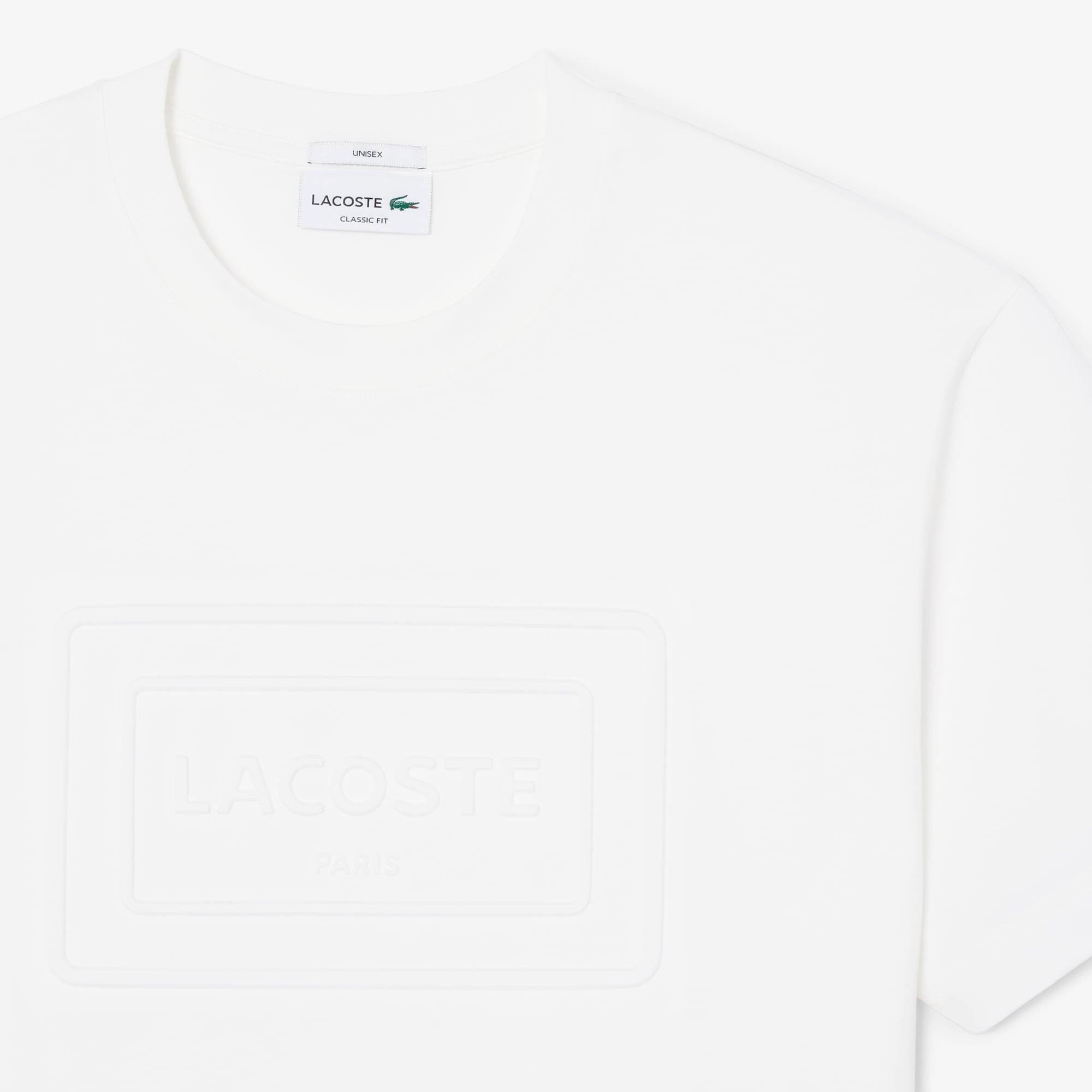 Áo Thun Lacoste Unisex Dáng Cổ Điển Chất Liệu Cotton Thêu