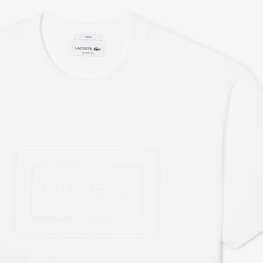 Áo Thun Lacoste Unisex Dáng Cổ Điển Chất Liệu Cotton Thêu