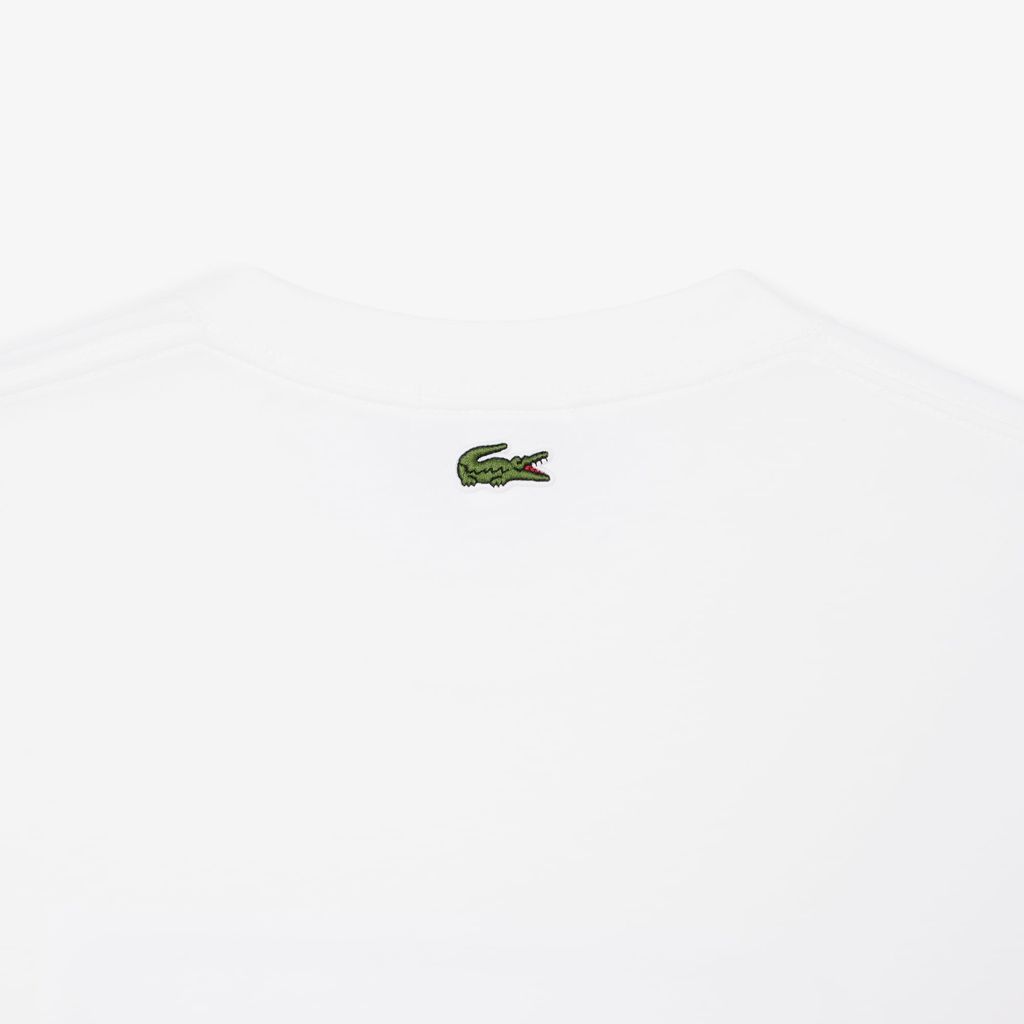 Áo Thun Lacoste Unisex Dáng Cổ Điển Chất Liệu Cotton Thêu