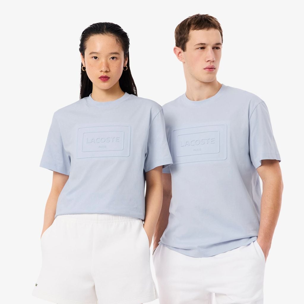 Áo Thun Lacoste Unisex Dáng Cổ Điển Chất Liệu Cotton Thêu