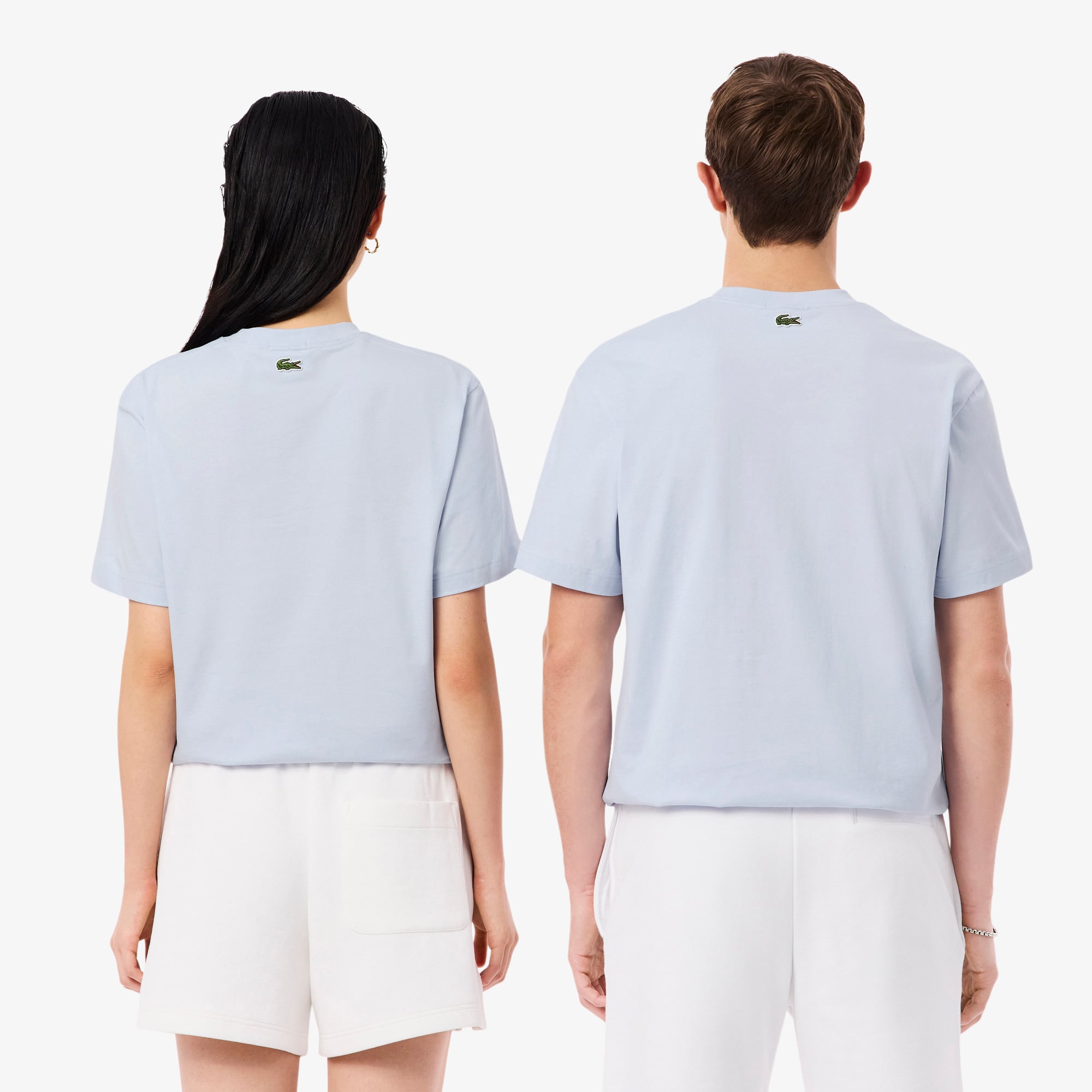 Áo Thun Lacoste Unisex Dáng Cổ Điển Chất Liệu Cotton Thêu
