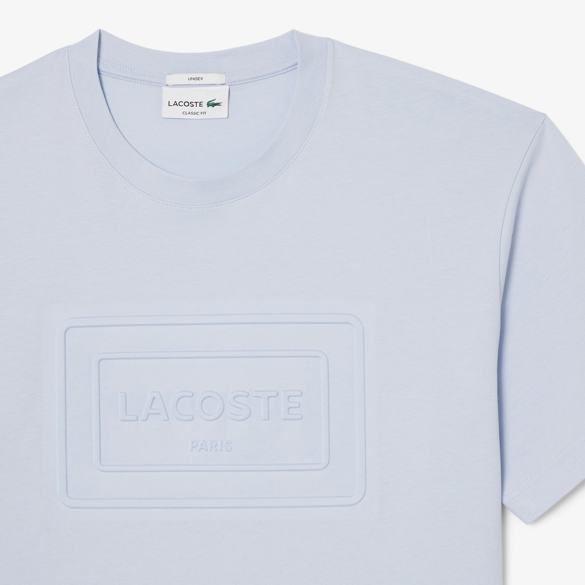 Áo Thun Lacoste Unisex Dáng Cổ Điển Chất Liệu Cotton Thêu