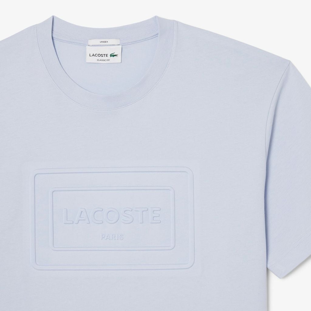 Áo Thun Lacoste Unisex Dáng Cổ Điển Chất Liệu Cotton Thêu