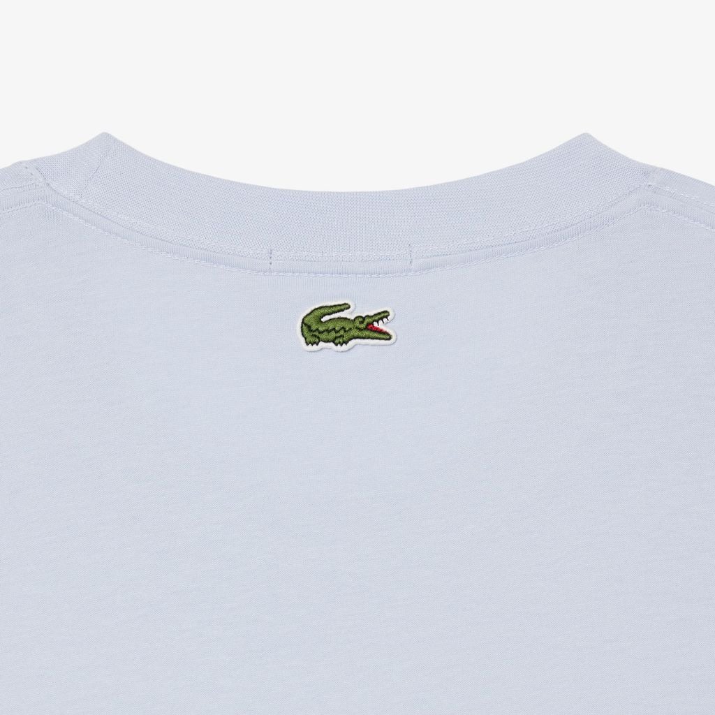 Áo Thun Lacoste Unisex Dáng Cổ Điển Chất Liệu Cotton Thêu