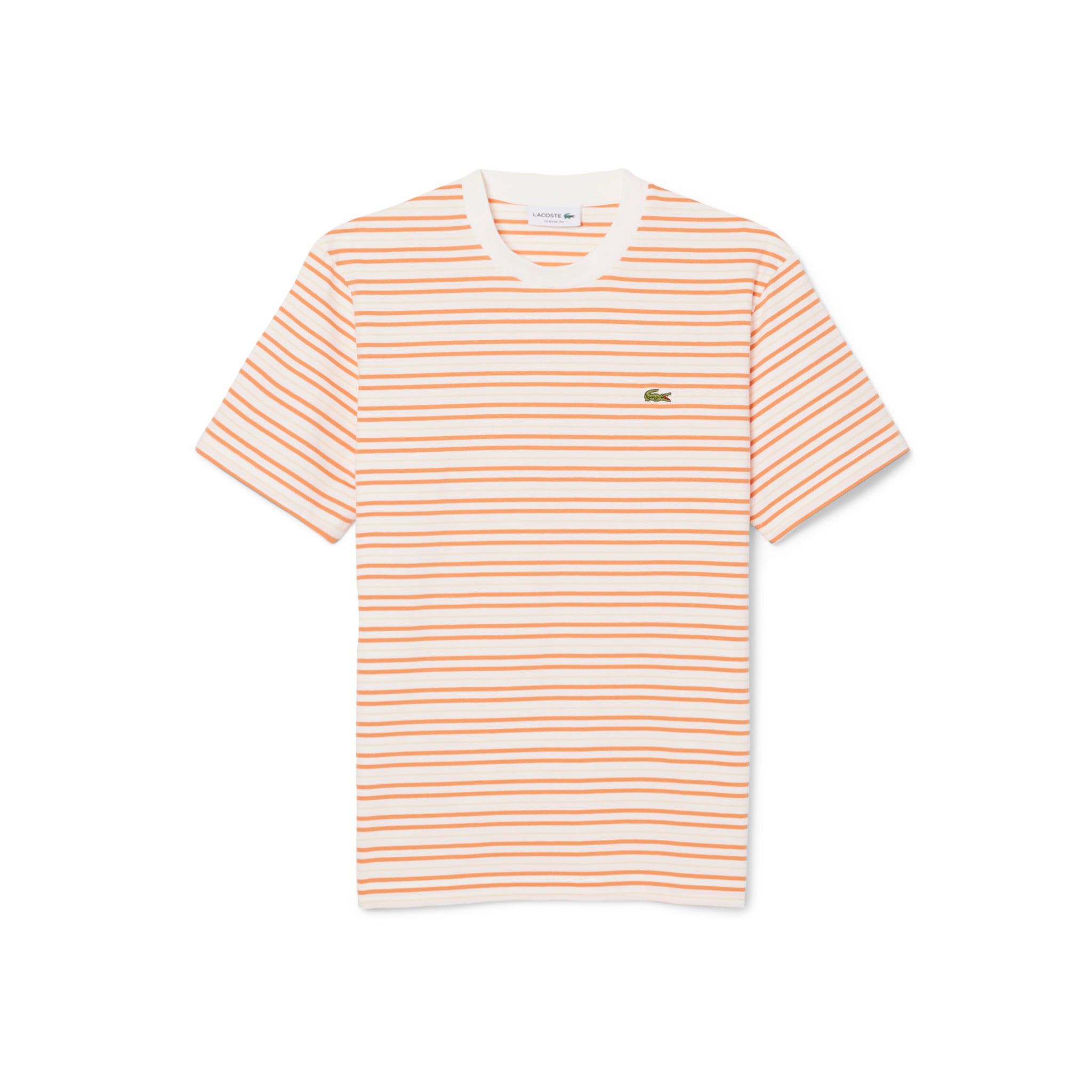 Áo Thun Lacoste Nam Dáng Cổ Điển Chất Liệu Cotton Kẻ Sọc