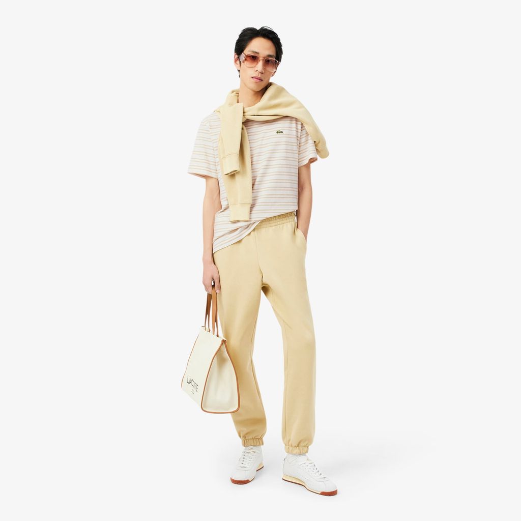 Áo Thun Lacoste Nam Dáng Cổ Điển Chất Liệu Cotton Kẻ Sọc