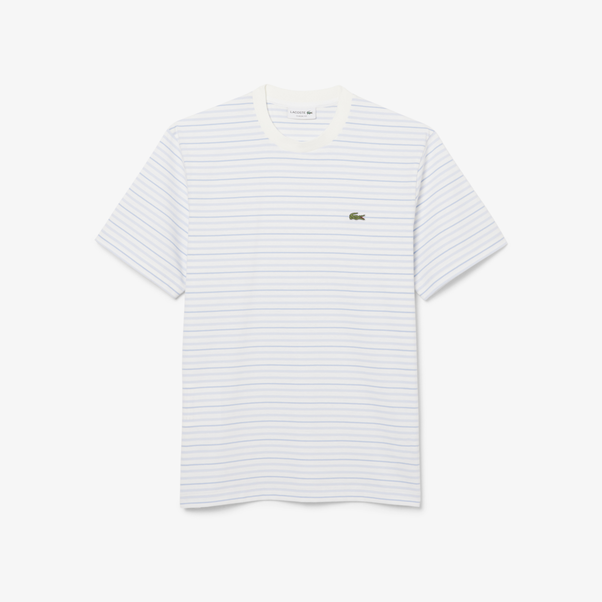 Áo Thun Lacoste Nam Dáng Cổ Điển Chất Liệu Cotton Kẻ Sọc