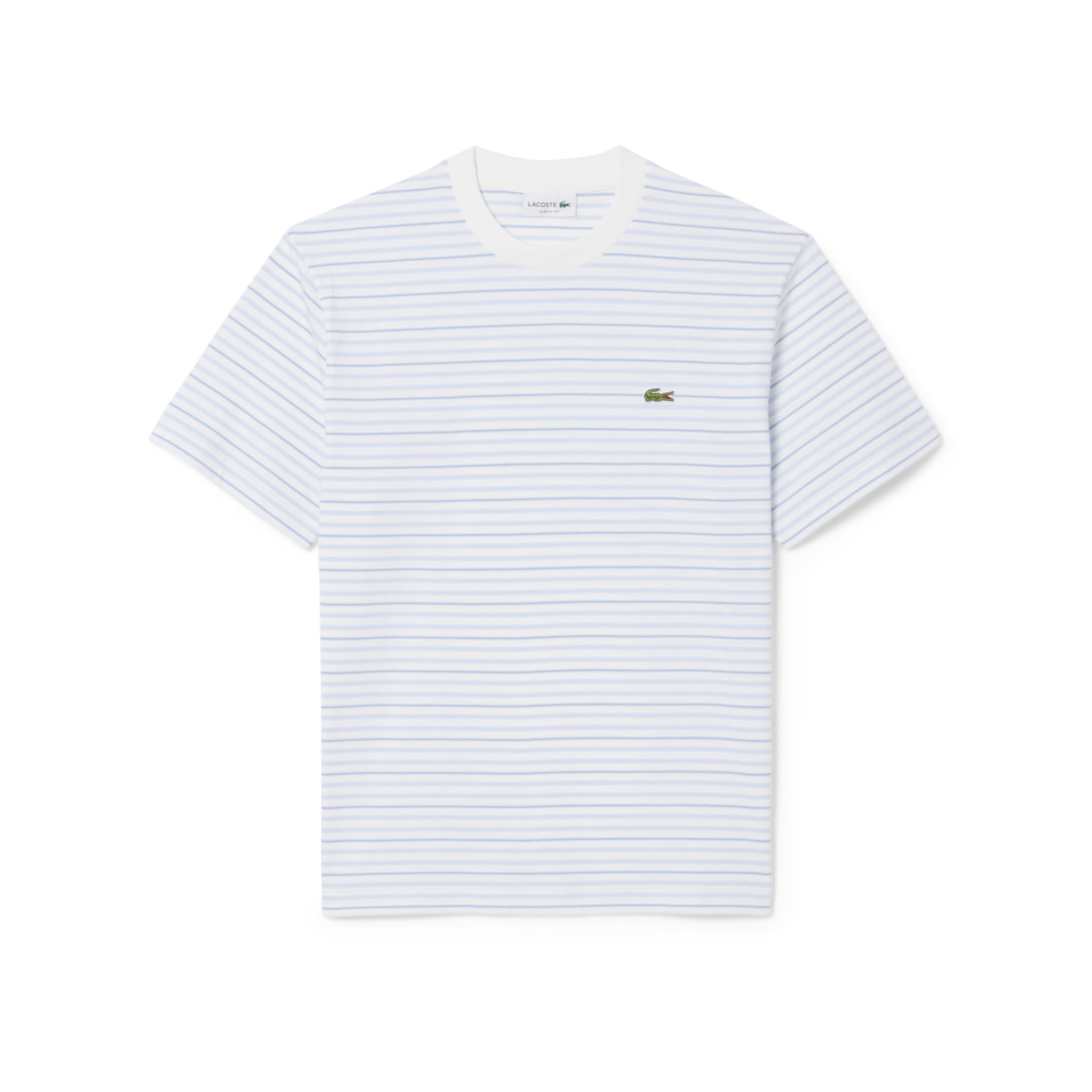 Áo Thun Lacoste Nam Dáng Cổ Điển Chất Liệu Cotton Kẻ Sọc