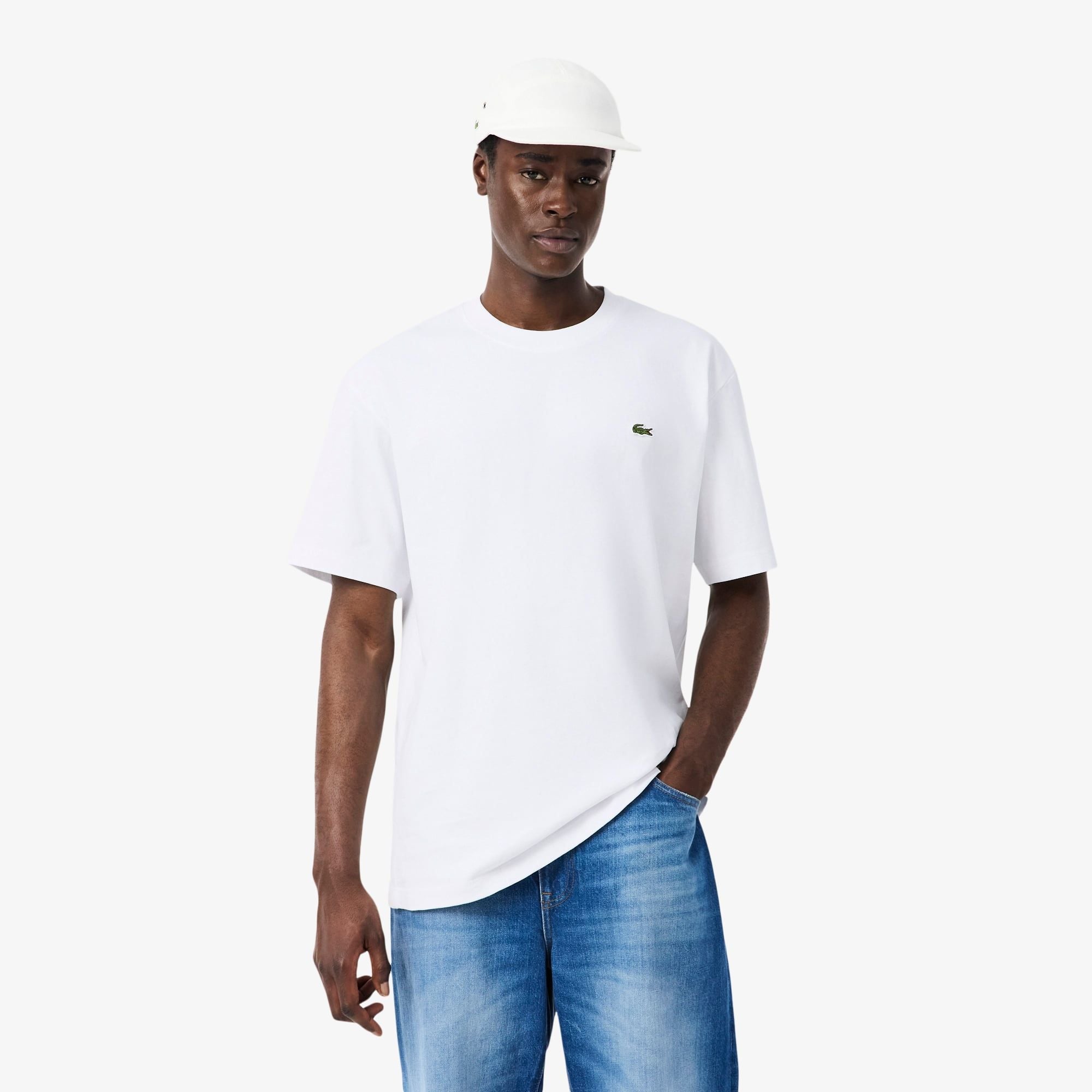 Áo Thun Lacoste Nam Dáng Cổ Điển Chất Liệu Cotton Jersey Dày Dặn