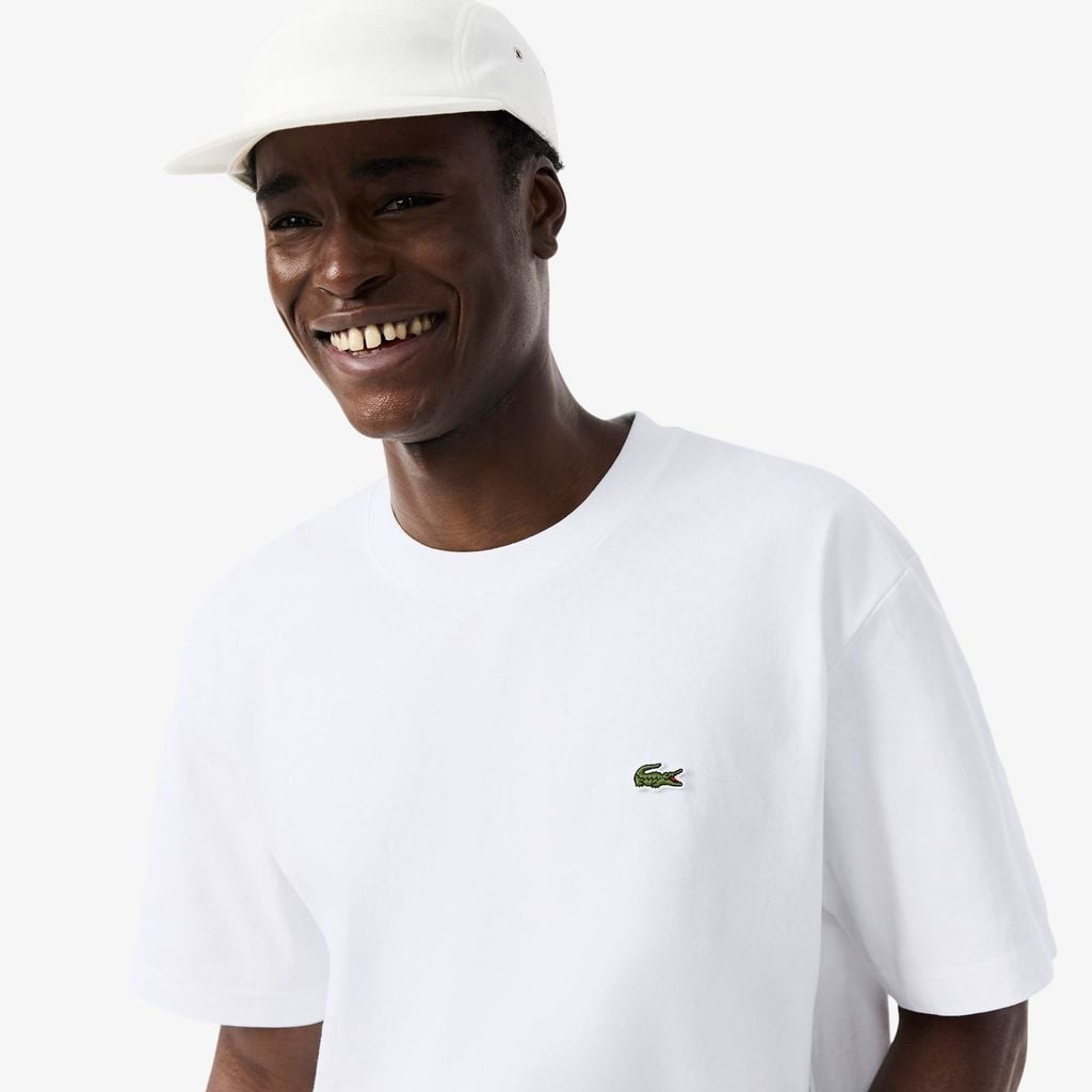 Áo Thun Lacoste Nam Dáng Cổ Điển Chất Liệu Cotton Jersey Dày Dặn