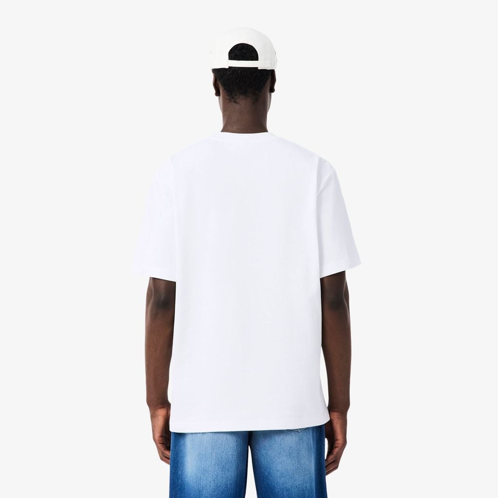 Áo Thun Lacoste Nam Dáng Cổ Điển Chất Liệu Cotton Jersey Dày Dặn