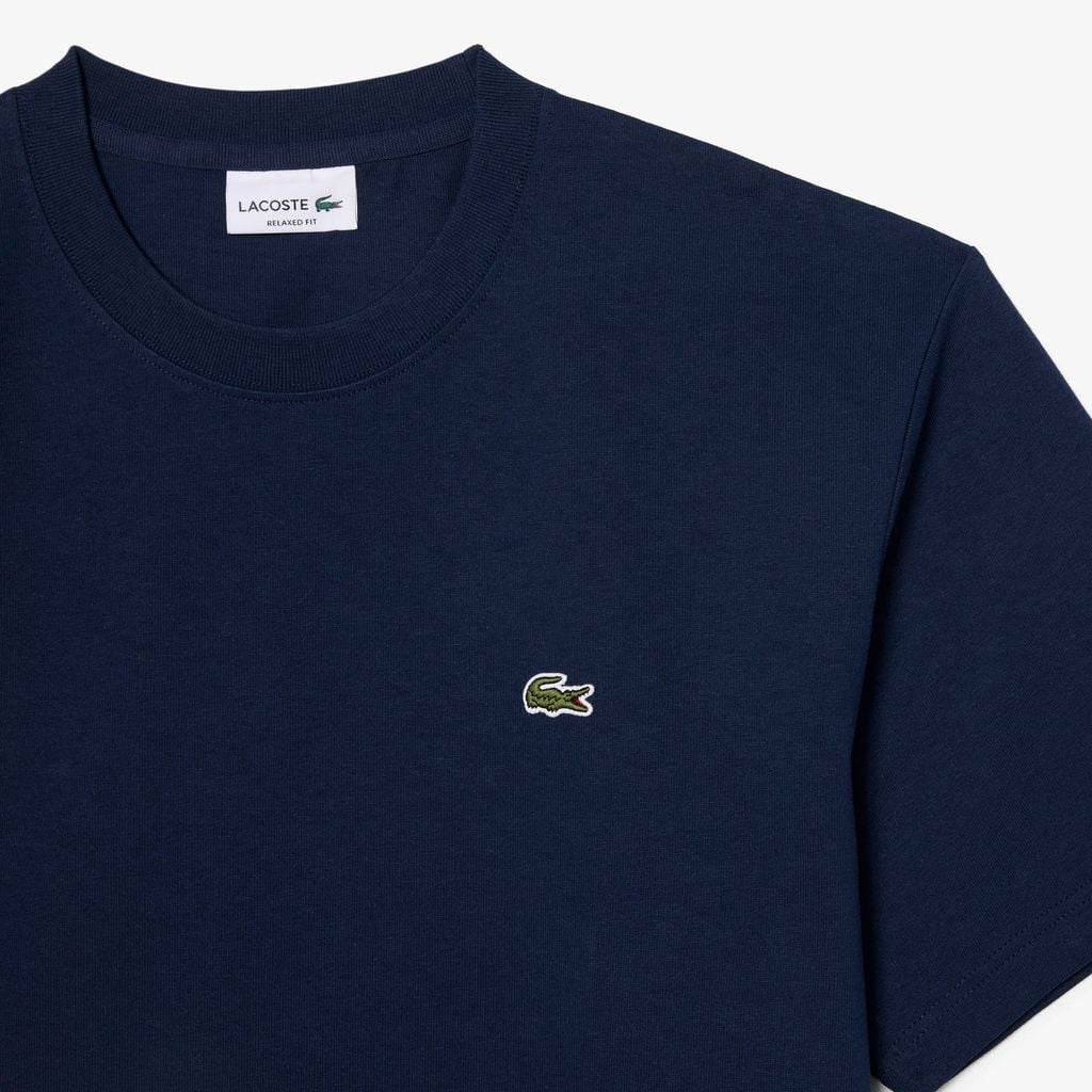 Áo Thun Lacoste Nam Dáng Cổ Điển Chất Liệu Cotton Jersey Dày Dặn