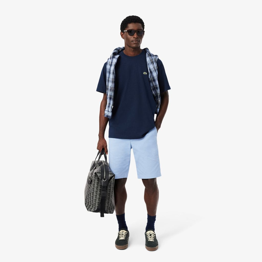 Áo Thun Lacoste Nam Dáng Cổ Điển Chất Liệu Cotton Jersey Dày Dặn