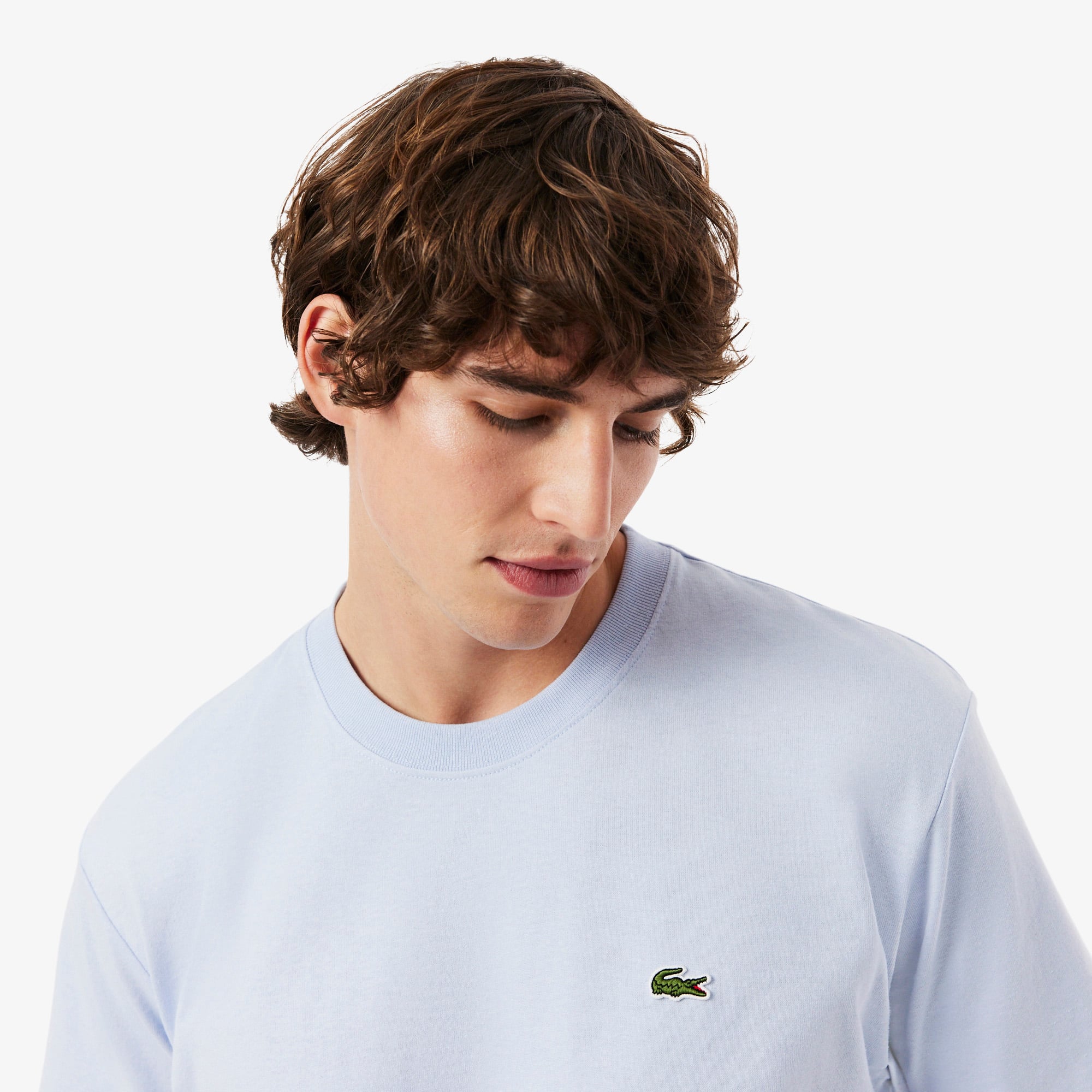 Áo Thun Lacoste Nam Dáng Cổ Điển Chất Liệu Cotton Jersey Dày Dặn