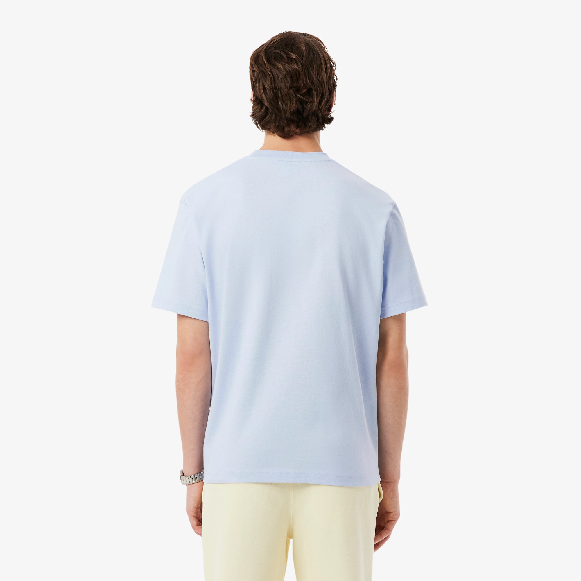 Áo Thun Lacoste Nam Dáng Cổ Điển Chất Liệu Cotton Jersey Dày Dặn