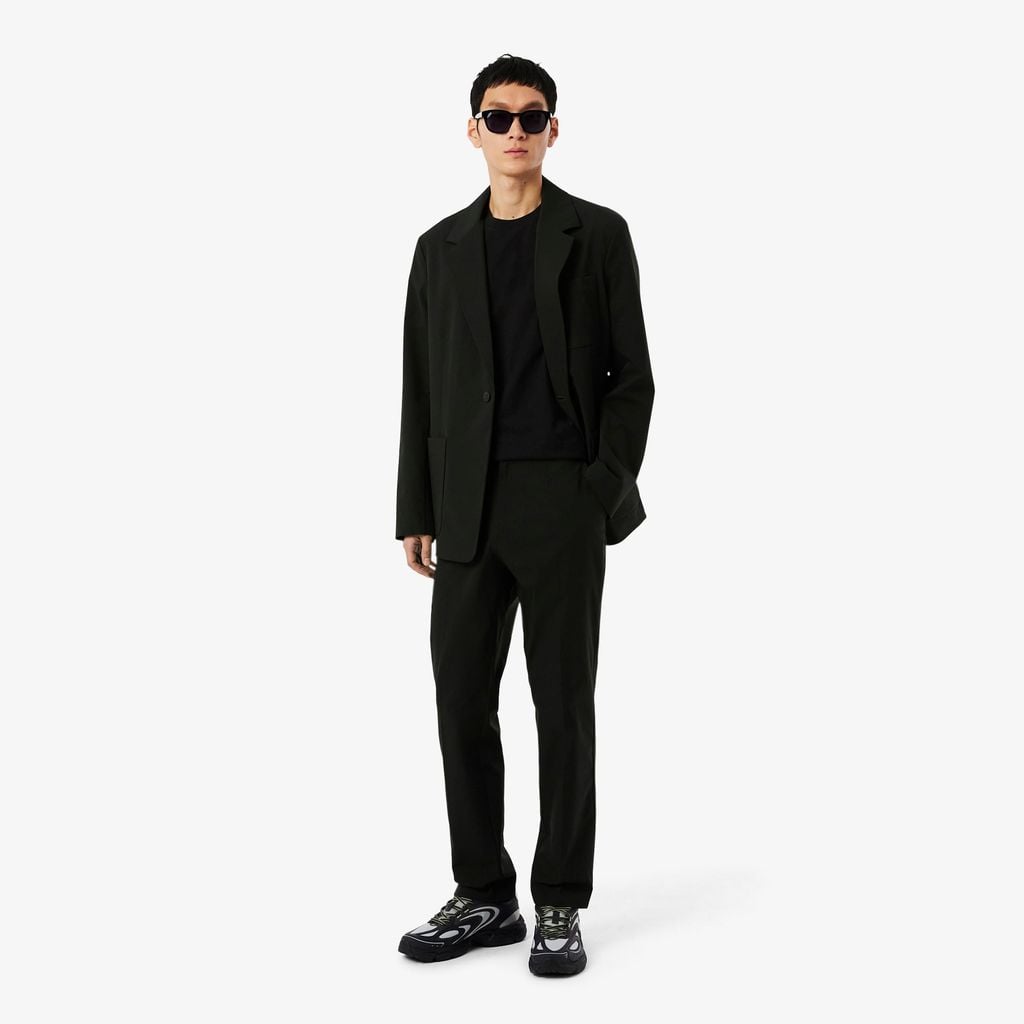 Áo Thun Lacoste Nam Dáng Cổ Điển Có Dải Băng Kẻ Sọc Với Logo