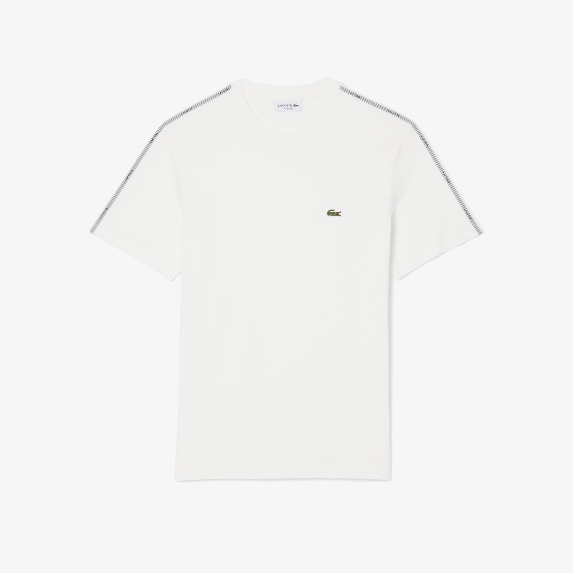 Áo Thun Lacoste Nam Dáng Cổ Điển Có Dải Băng Kẻ Sọc Với Logo