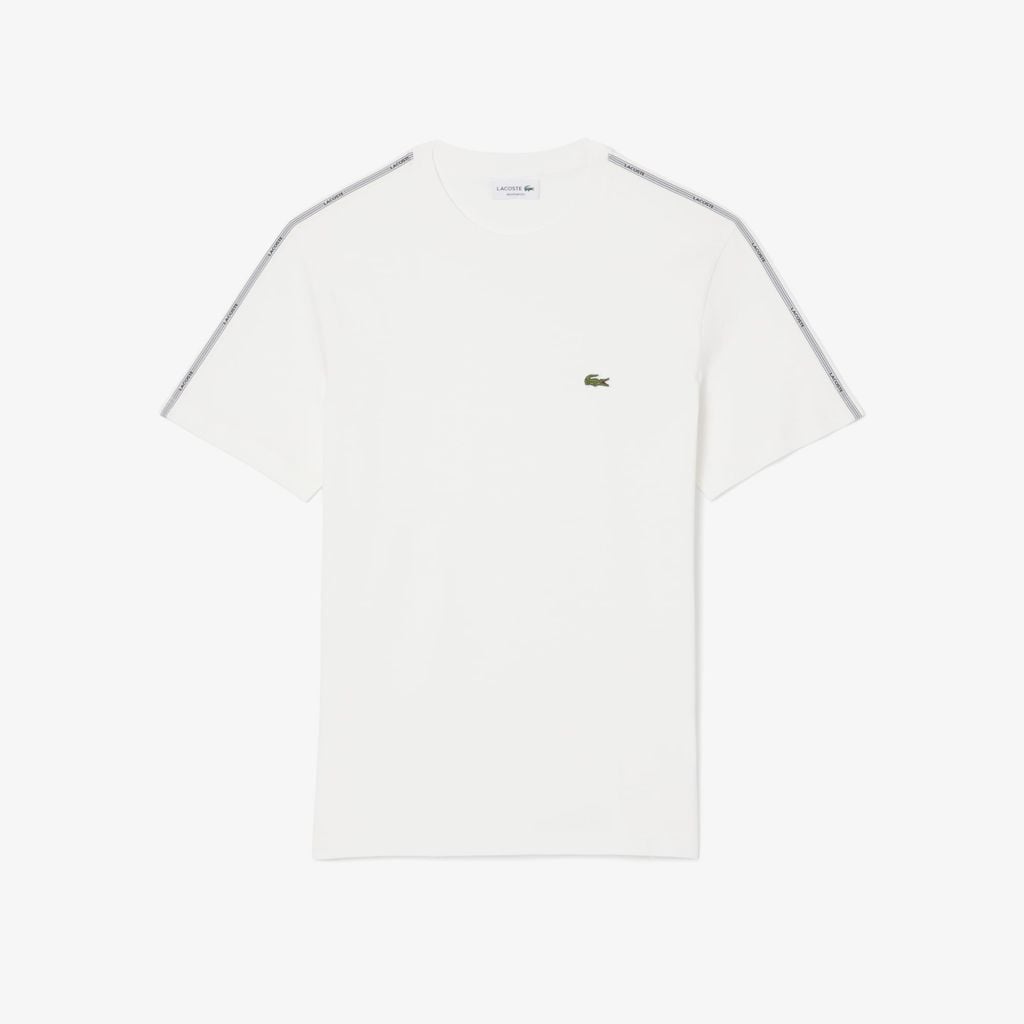 Áo Thun Lacoste Nam Dáng Cổ Điển Có Dải Băng Kẻ Sọc Với Logo
